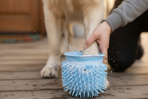 2 In 1 Dog Paw Cleaner - close up